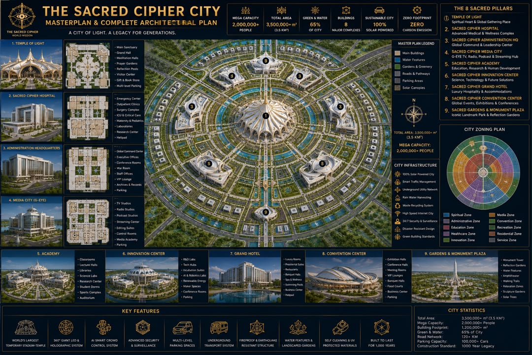 Sacred Cipher City masterplan